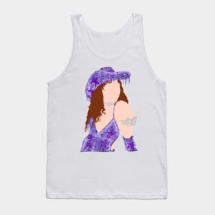 Purple Star Chappell Roan GUTS Tour Fit Sticker Tank Top